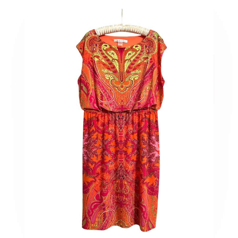 Peter Nygard Sleeveless Multicolored Dress Size L